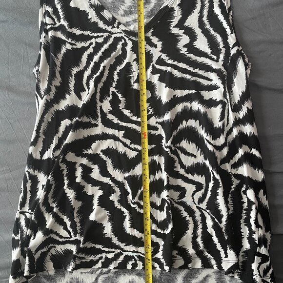 Nine West Soft Spun Zebra Print Tank - Picture 3 of 3